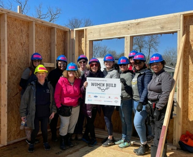 Glick Team Members Participating in a Women Build